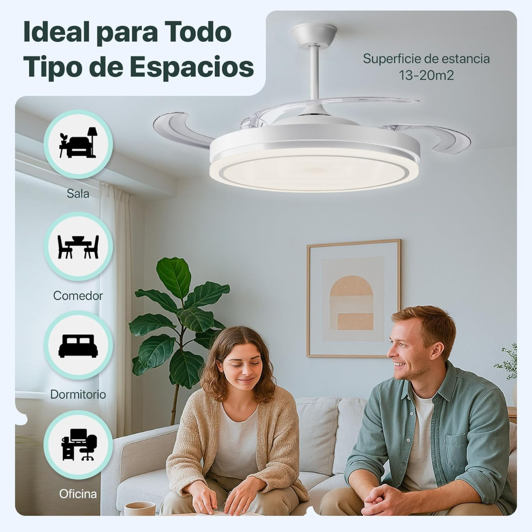 VENTILADOR DE TECHO LED