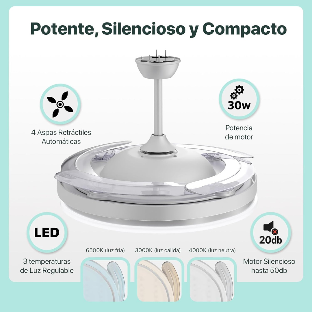 VENTILADOR DE TECHO LED